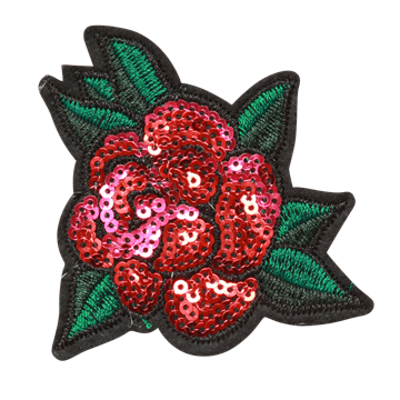 strygemærke-blomst-rose-palietter